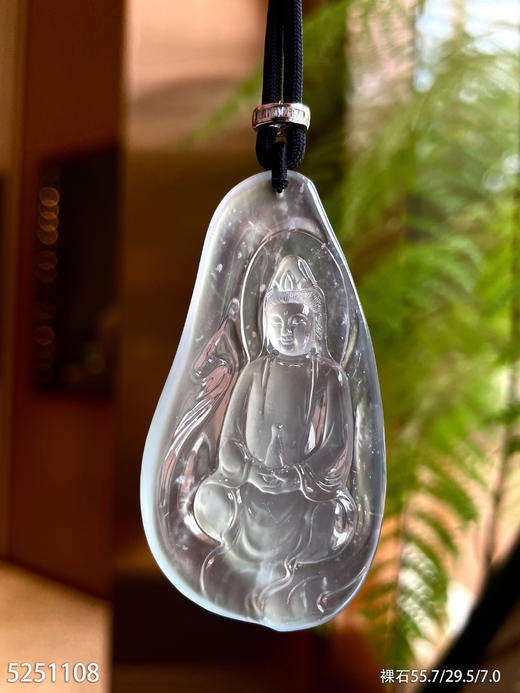 玻璃种木那观音吊坠【5251108】具体价格微信咨询 商品图1