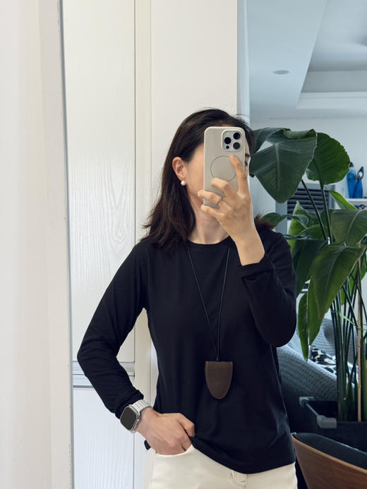 春秋搭配王者-row强捻棉极简圆领长袖T【包邮+三天无理由退换】 商品图6