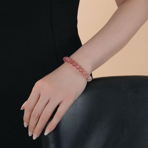 【桃露】粉白渐变玛瑙手串 商品图2