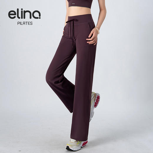 一恋普拉提2025秋运动套装运动休闲抽绳瑜伽阔腿裤运动健身瑜伽背心EMM017/MMK8003 商品图2