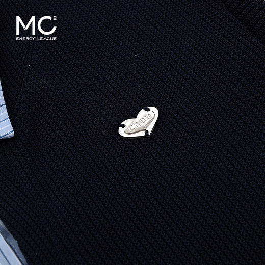 女装翻领配毛织拼接假两件衬衣-866C5232002 商品图3