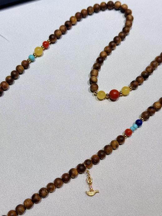 原创手工串制佛珠108粒奇楠沉香老山檀香佛珠念珠男女通用款 商品图11