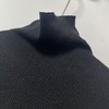 【孤品捡漏】G102半高领高弹力黑色打底衫-喜出 商品缩略图1