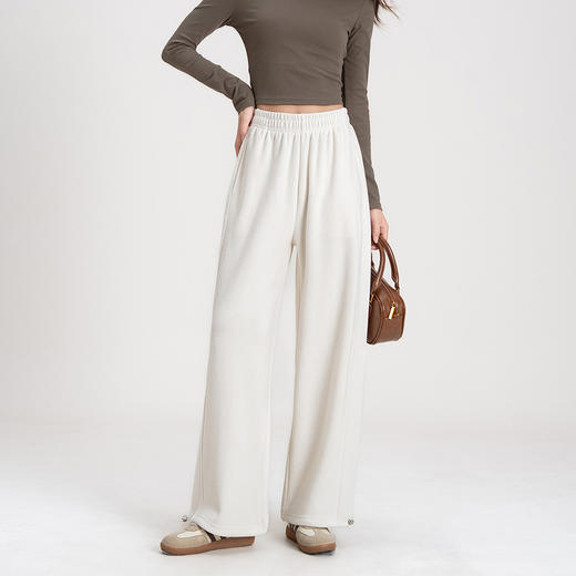 伊泺杉 糯米阔腿休闲裤升级版2.0 云感亲肤 四面高弹 4色可选 商品图7