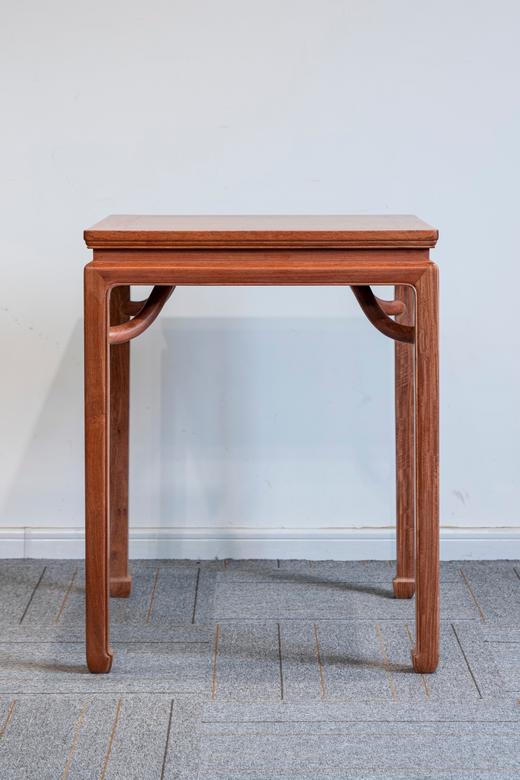 红桥红  家具严选  缅甸花梨(大果紫檀）  【60 马蹄腿霸王枨 小方桌 】 商品图0