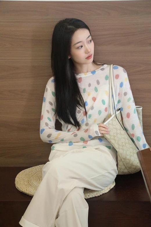 超轻薄 彩点天丝羊毛防晒针织衫 柔软舒服 商品图11