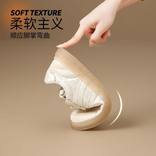 ZHR则则水晶底超软板鞋平底柔软小白鞋2025秋季百搭运动休闲鞋女 商品图1