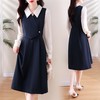 小清新职业气质撞色，假两件收腰连衣裙HR-SSFB2858 商品缩略图2