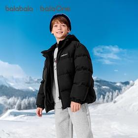 巴拉巴拉balaOne儿童羽绒服女户外防风男童保暖冬2025新款假两件