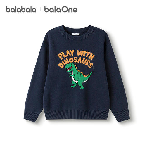 巴拉巴拉balaOne童装儿童毛衫男童女童2025新款冬装毛衣纯棉时尚 商品图4