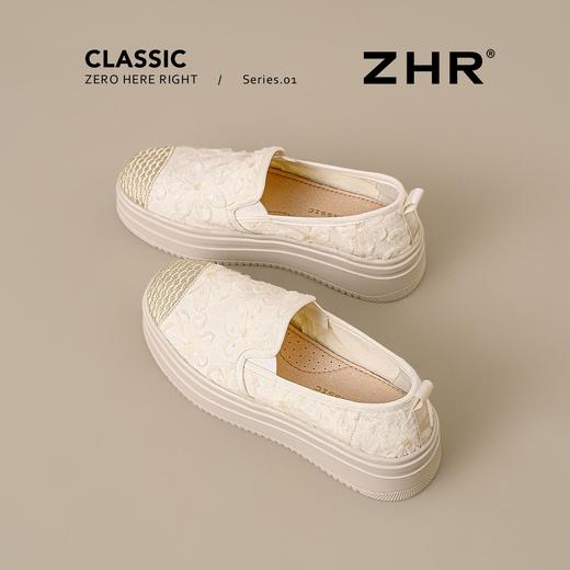 ZHR则则渔夫鞋女2025新款透气懒人一脚蹬平底乐福鞋厚底休闲单鞋 商品图9