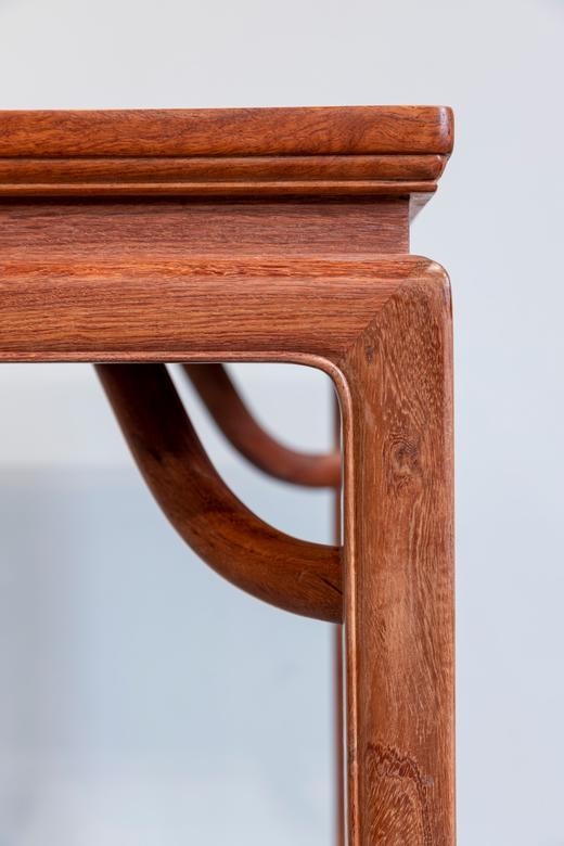 红桥红  家具严选  缅甸花梨(大果紫檀）  【60 马蹄腿霸王枨 小方桌 】 商品图3