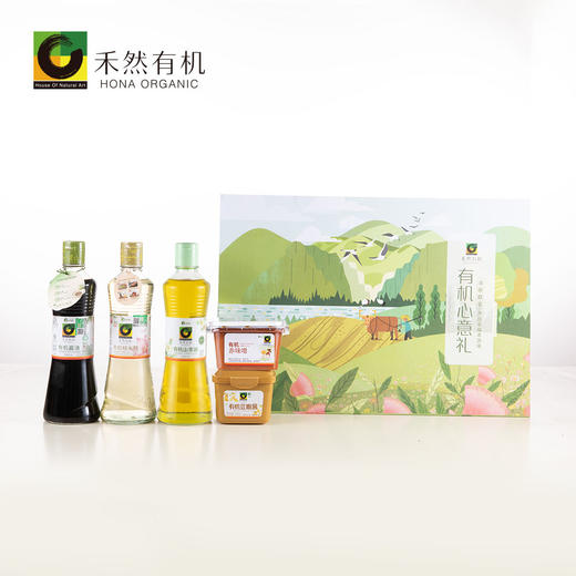 有机全厨房调味礼【基地直发】（包含有机山茶油500ml+有机酱油500ml+有机糙米醋500ml+有机赤味噌300g+有机豆瓣酱300g） 商品图2