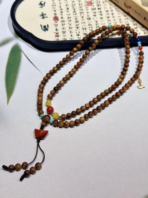 原创手工串制佛珠108粒奇楠沉香老山檀香佛珠念珠男女通用款 商品图4