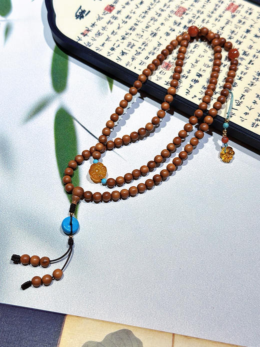 原创手工串制佛珠108粒奇楠沉香老山檀香佛珠念珠男女通用款 商品图10