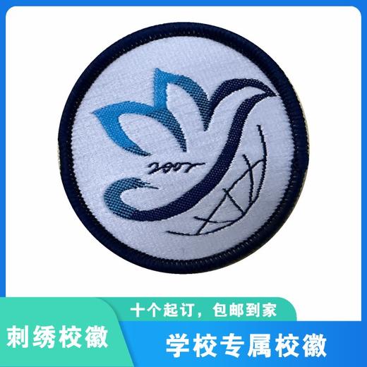 通版定制深圳市龙岗区兴文建文学校织唛校徽服布标姓名贴章缝烫51 商品图2