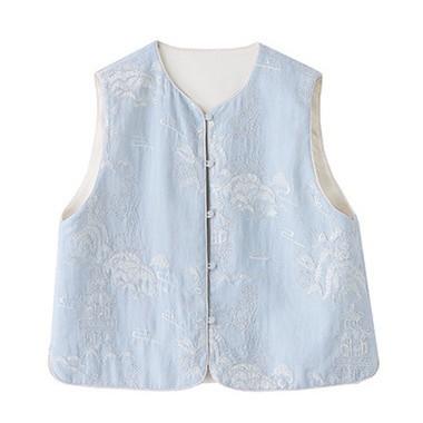 HR CPYY8121刺绣两面穿新中式国风优品质马甲 商品图4