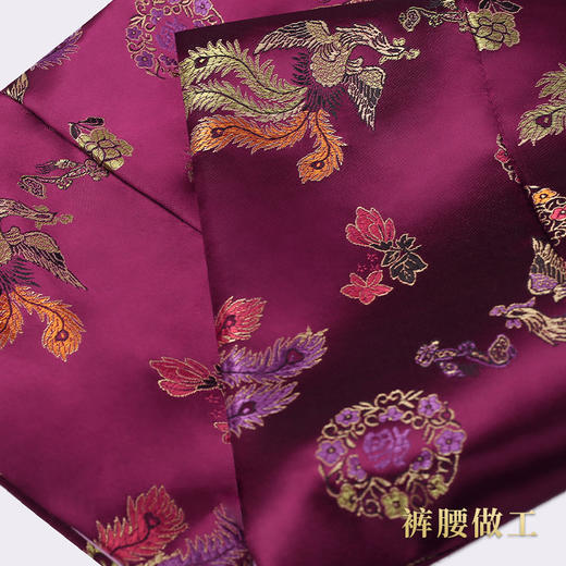 天禄系列-彩凤献福（深咖、绛紫、深红色） 商品图7