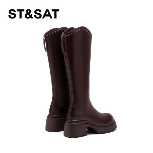 星期六精致缝线摩登气质显瘦长靴SSD3117C53 商品图8