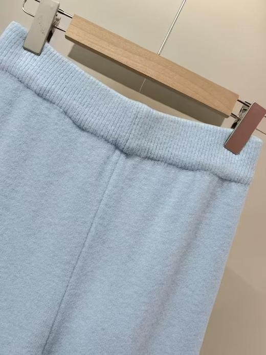 【孤品捡漏】（微脏）G152浅蓝针织卷边休闲裤-喜出 商品图2