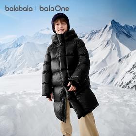 巴拉巴拉balaOne童装儿童羽绒服女童男童2025新款冬加厚鹅绒外套
