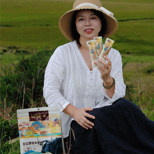 红原有机牦牛奶粉 （袋装新包装）吃百花草，牦牛奶营养更高 自由觅食200余种高原青草 牦牛无需饲料 与850余种野生药用植物共生 商品图3
