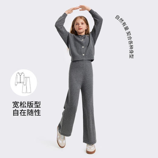 【纳维凯尔】【两件套】【120-165】意大利小帆船女童针织套装 商品图3