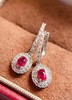0.5ct刻面红宝石耳坠 商品缩略图3