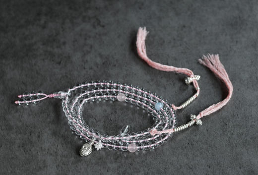 喜马拉雅白水晶念珠（粉） 商品图1