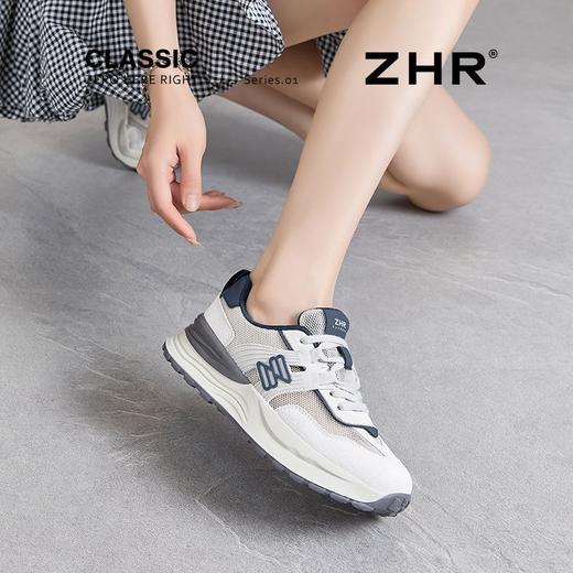 ZHR则则网面透气阿甘鞋厚底增高休闲运动鞋夏季新款高颜值女鞋子 商品图5