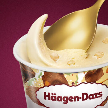 哈根达斯（Haagen-Dazs）夏威夷果仁大桶冰淇淋 473ml/桶 家庭装 雪糕 商品图4