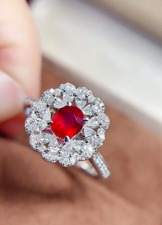 0.65ct刻面红宝石戒指 商品图2