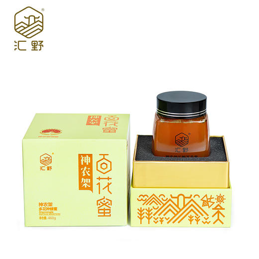 神农架【汇野】无人区百花蜜460g/盒 商品图2