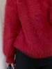 【孤品捡漏】G61-1大红仿水貂毛针织软糯毛衣-喜出 商品缩略图2