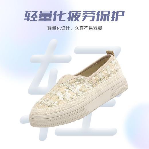 ZHR则则厚底透气渔夫鞋2025新款亮片编织一脚蹬单鞋百搭懒人鞋女 商品图5
