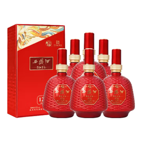 【单瓶126.3】西凤酒 酒海窖龄12年 凤香型白酒 婚宴送礼 52度 500mL* 6瓶整箱