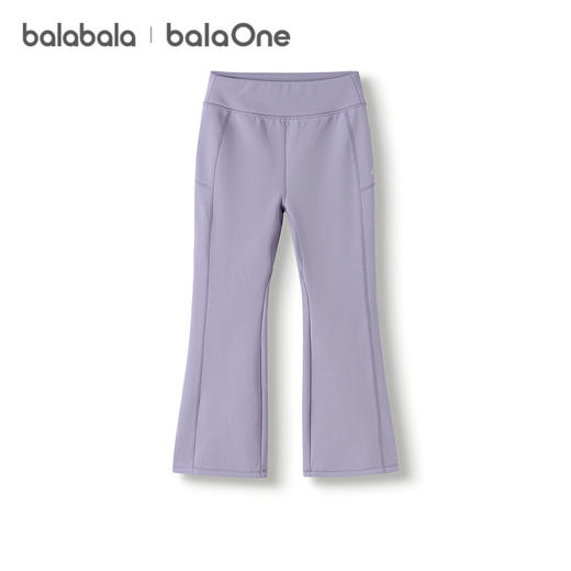巴拉巴拉balaOne儿童长裤女童加绒裤子2025秋冬新款喇叭裤保暖潮 商品图4