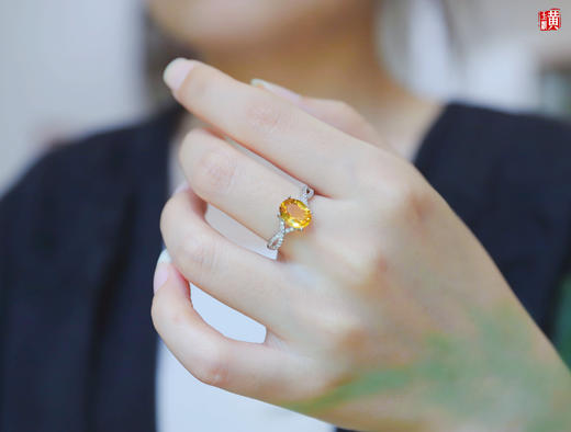【兮若】黄水晶戒指 商品图2
