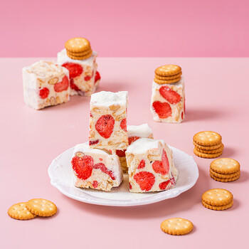 云山半雪花酥用饼干烘焙用小圆饼干500g自制牛轧糖饼雪花酥原料休闲零食 商品图6