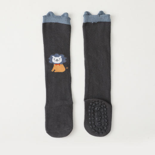 【A类宝宝点胶过膝袜！脚底防滑】秋季儿童袜子婴幼儿中筒卡通动物长筒袜男童女童室内防滑学步棉袜。ra 商品图5