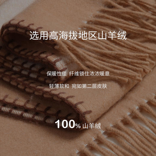 羊绒双面提花U型斗篷  SJF97W363N 商品图2