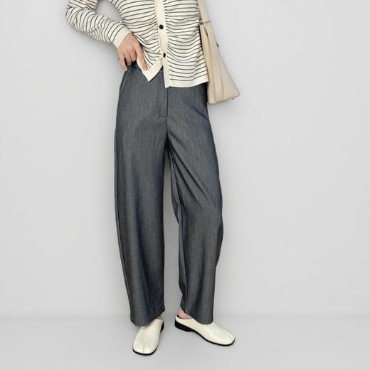 弯刀九分拉链西装裤 商品图3