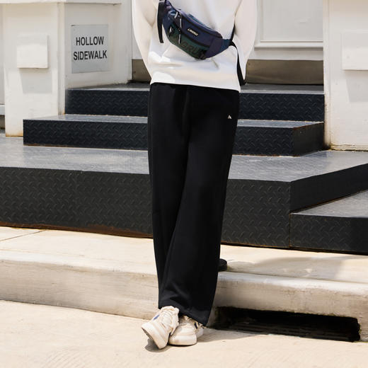 半身缘男裤 秋季宽松针织空气层面料卫裤休闲裤253201P17730070 商品图1