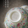 【万花呈瑞 盛世升平】繁花冰种玉瓷盖碗套组/茶具套组/圆融杯/莲花杯主人杯/咖啡杯  徐建勇大师签章，繁花争艳 推感立体 迎光透亮，精美包装 gao端豪礼 商品缩略图3