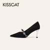 【云粉节】BF楼KISSCAT接吻猫[灿若星河]25新法式尖头单鞋婚鞋黑色高跟鞋女细跟KA65580-10吊牌价1499活动价899 商品缩略图1