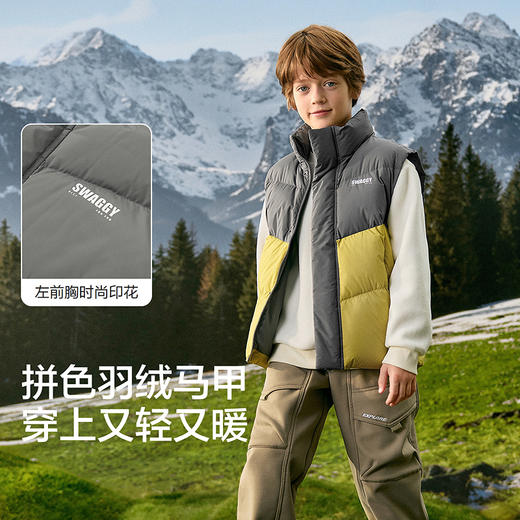 巴拉巴拉balaOne儿童马甲女童男童外套上衣新款童装2025冬高充绒 商品图3