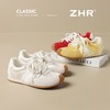 ZHR爆款阿甘鞋女2025新款珍珠缎面透气轻便板鞋平底红色德训鞋 商品缩略图3