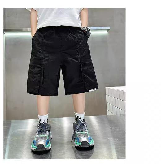 【孤品捡漏】G136男童黑色口袋休闲短裤-喜出 商品图4
