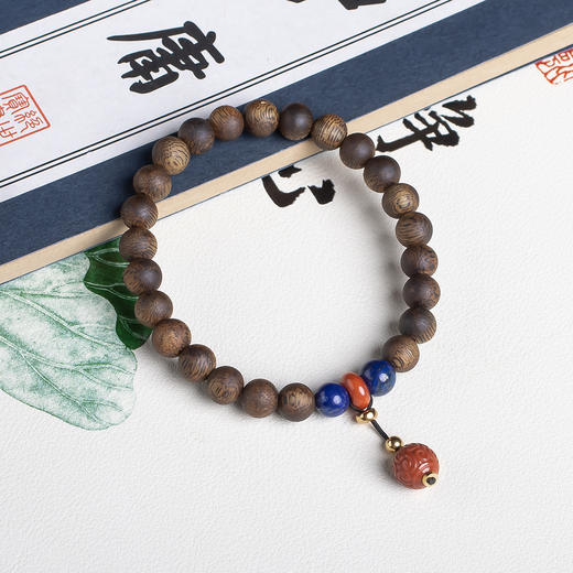 xy0573沉香+青金石南红回纹珠手串 商品图3
