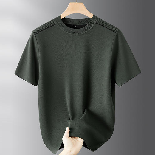 【DPF】大依优型大码男装短袖毛衣潮加肥加大码圆领针织短袖打底衫短袖打底衫 商品图8